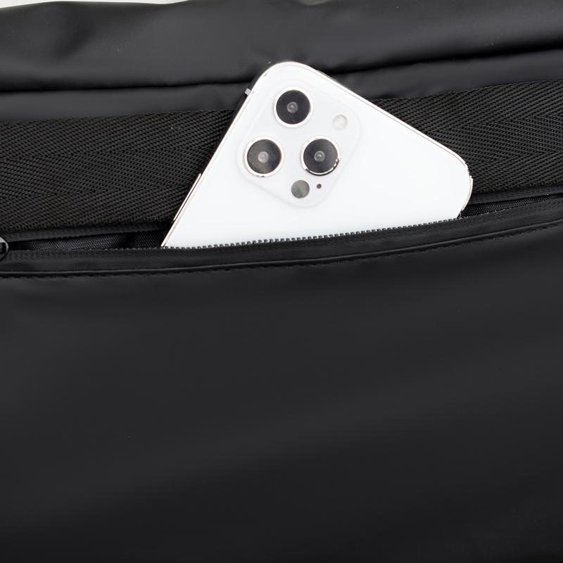 Men's Fashion Waterproof Crossbody Shoulder Bag Lightweight Large Capacity Casual PU Messenger Bag