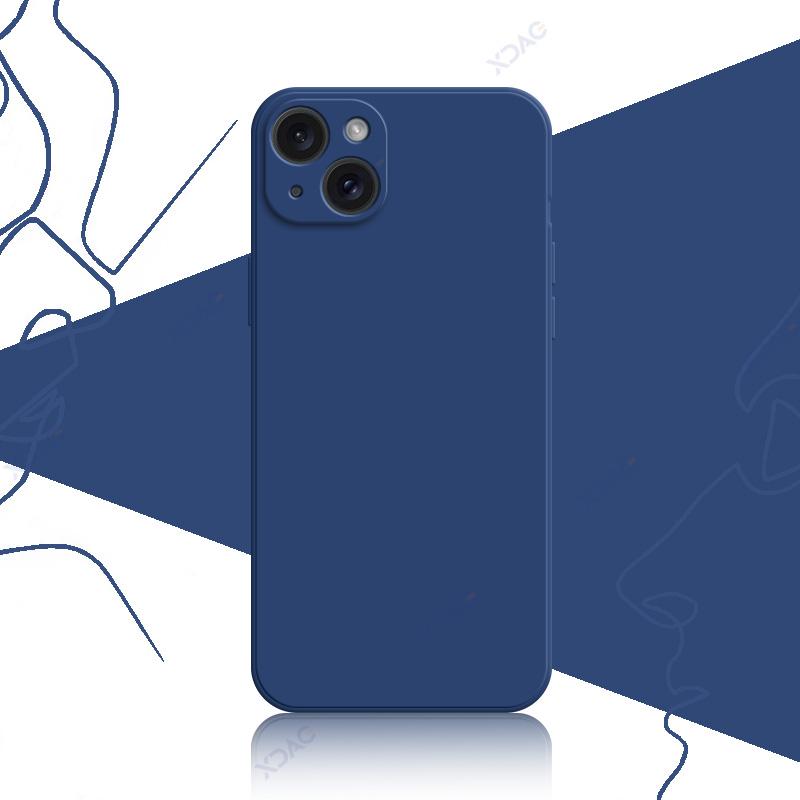 Роскошный мягкий чехол для iPhone 14 15 Pro Max Plus 5G 360 Edge защитный жидкий силиконовый корпус для мобильного телефона