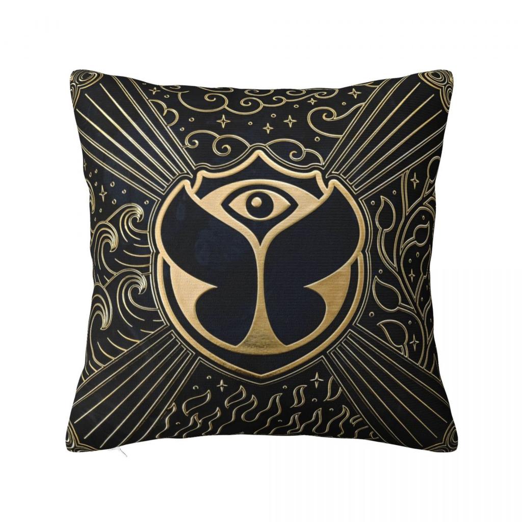 Tomorrowlandd Flag Pillowcase Polyester Cushion Cover Decorative Music Festival Throw Pillow Case Cover Home Square 18'