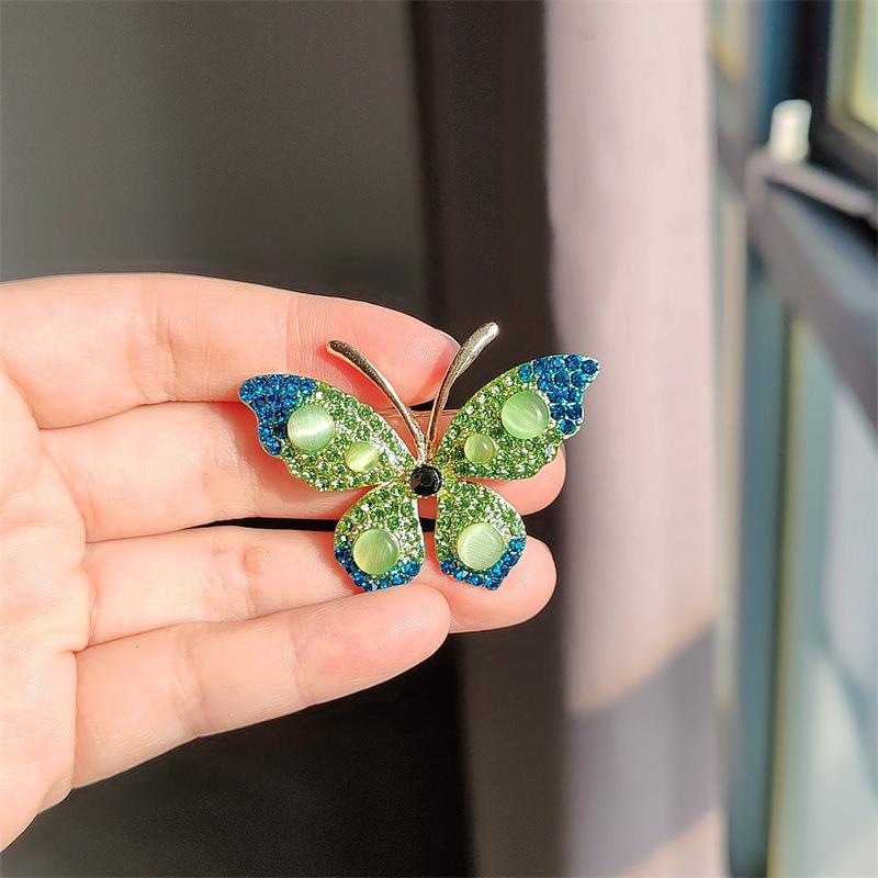 Creative Rhinestone Butterfly Brooch Femininity Fashion Coat Pin Pin Brooch Accessories