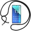 Case for Xiaomi Redmi Note 13 4G (not for 5G) Reinforced Transparent Anti-Scratch Flexible + Black Lanyard