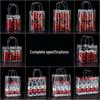 Прозрачная ПВХ подарочная сумочка (5-Pack)