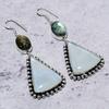 Natural Mystic Topaz, Labradorite 925 Sterling Silver Gift Earring 2.76" G8o27