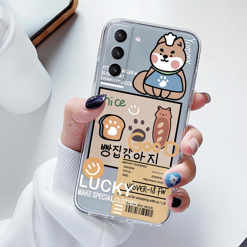 Case For Samsung Galaxy S23 S 23 Plus S23 Ultra S26 + Phone Cover Soft Shockproof Bumper Silicone Fundas Coque Cute Paint Clear