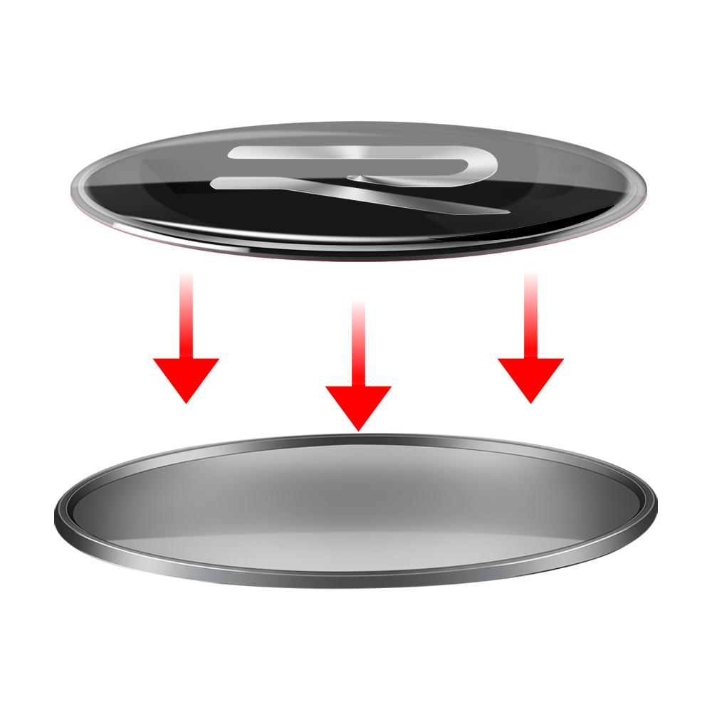 EFG1 1pcs 3D Oval Car Emblem Ellipse Logo Badge Decal Car Sticker For VW New R Jetta GTI Golf Beetle PASSAT MK4 Bora Auto Accessories