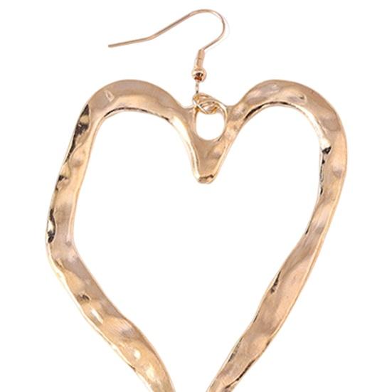 1 Pair Love Earrings Retro Exaggerated Style Polished Zinc Alloy Hook Earrings Party Club Cosplay Hanging Earrings Ear Jewelry