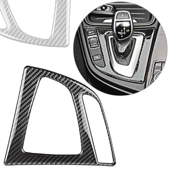 For BMW 3 4 F32 F30 F34 Carbon Fiber Interior Gear Shift Panel Cover Decal Trim