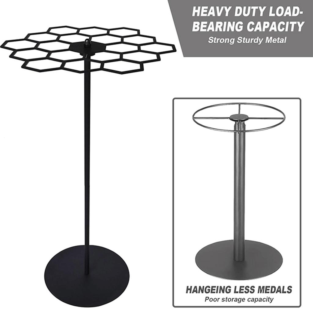 Rotating Medal Hanger Display Stand Metal Holder Rotating Medal Holder Medal Organizers Suitable for Home or Office
