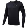 Running Series Solid Color Crew Neck Pullover Long Sleeve T-Shirt Men Tops Black 952435405-4