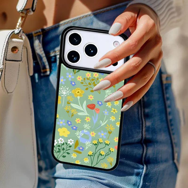 Чехол для телефона с цветочным узором, коллаж из цветов, для iPhone 17 Air 14 15 13 12 Max, чехол для Apple 14 15 16 16e 11 Pro Max Plus Coque