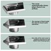 Durable 4" 5" 6" Air Vent Black/Silver Stainless Steel Extract Valve Square Ventilator Ventilation System