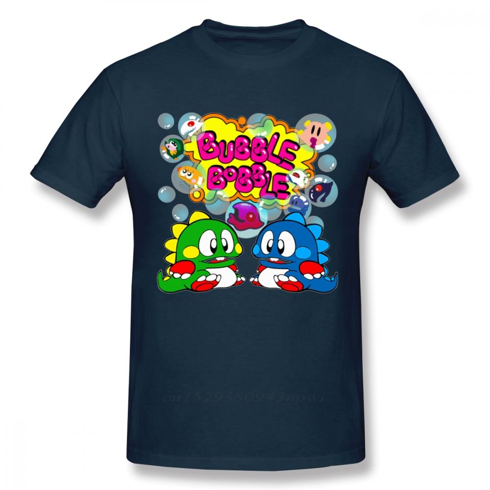 Bubble Bobble Retro Console Game Tshirt Men New Custom Old School Game T Shirt Organic Cotton Plus Size Tee Camiseta