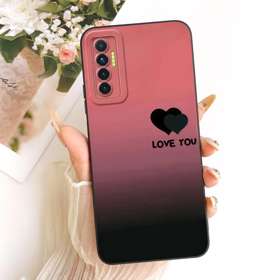 Чехол для телефона Tecno Camon 17P 17 Pro, корпус из жидкого силикона, мультяшный дракон, забавная кошка, узор с морским берегом, задняя крышка для Camon17