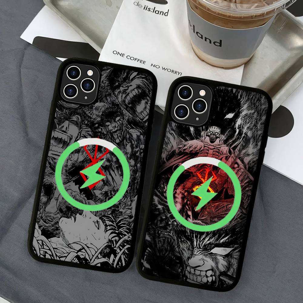 Anime Fashion Berserk Guts Phone Case For IPhone 17 16 15 14 13 12 11 Pro Max Plus Magsafe Magnetic Shell