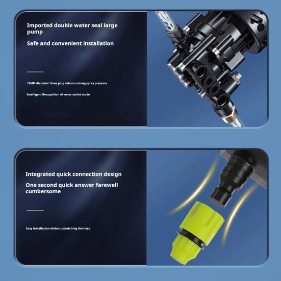 Аккумуляторная мойка высокого давления с насадкой 6-в-1, индикатором мощности, беспроводной электрический очиститель, портативная, универсальная, для автомобиля