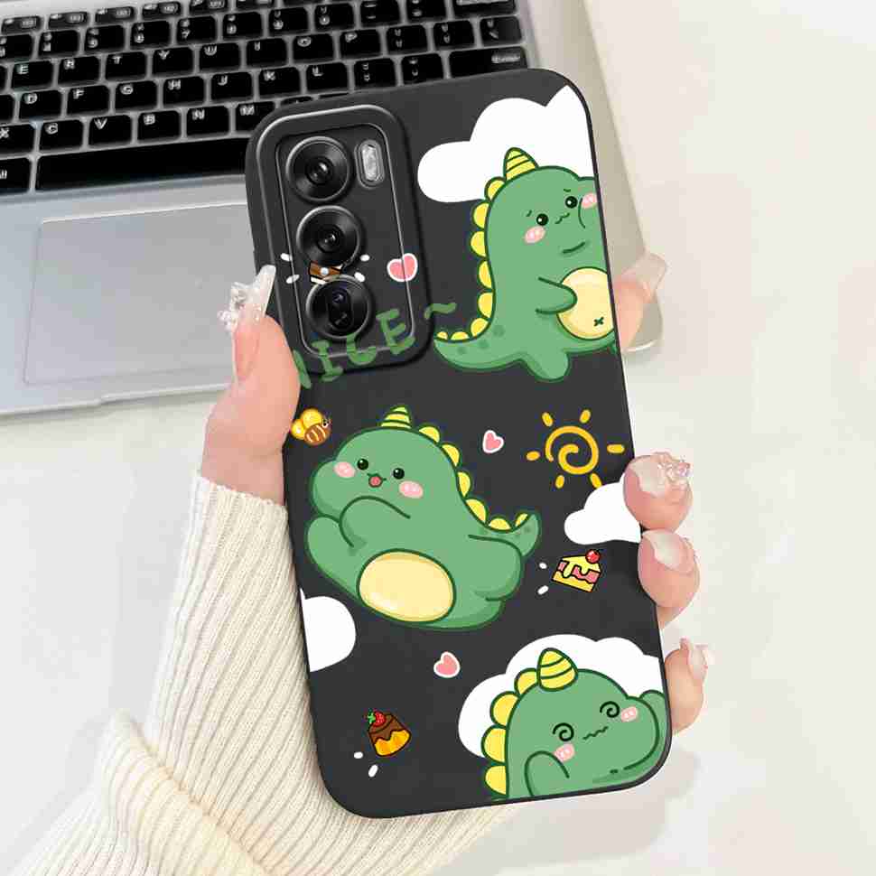 Силиконовый чехол для Oppo Reno12 5G, цветной, с маленьким котиком, мягкая накладка для Oppo Reno 12 F 12F Reno12 FS 5G, защитные чехлы Coque