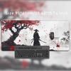 Mouse Pad Samurai under Red Maple Gamer XL Large HD Mousepad XXL Desk Mats MousePads Soft Natural Rubber Computer Table Mat