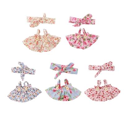 Модная кукольная одежда для кукол-фигурок 17 см с повязкой на голову с бантом и юбкой, подходит для демонстрации кукол для взрослых и детей