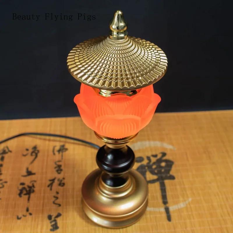 1 шт. старинный сплав глазурованный имитация подсвечника лотоса для домашнего использования, фэн-шуй для удачи