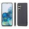 For Samsung Galaxy S25 Case Carbon Fiber Texture PU+PC+TPU Phone Back Cover