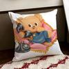 Cartoon BButter BBear Cushion Cover Reversible Soft Durable Pillow Cover Home  Car MultiScene Use for Daily Comfort