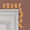 Gingerbread Man Christmas Decorative Corner Sign Wooden Christmas Sticker Door Frame Decor