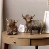 Фигурка горной коровы из смолы, идеально подходит для украшения вашей гостиной, спальни, офисного стола, шкафов или книжной полки. Уникальные празднования новоселья