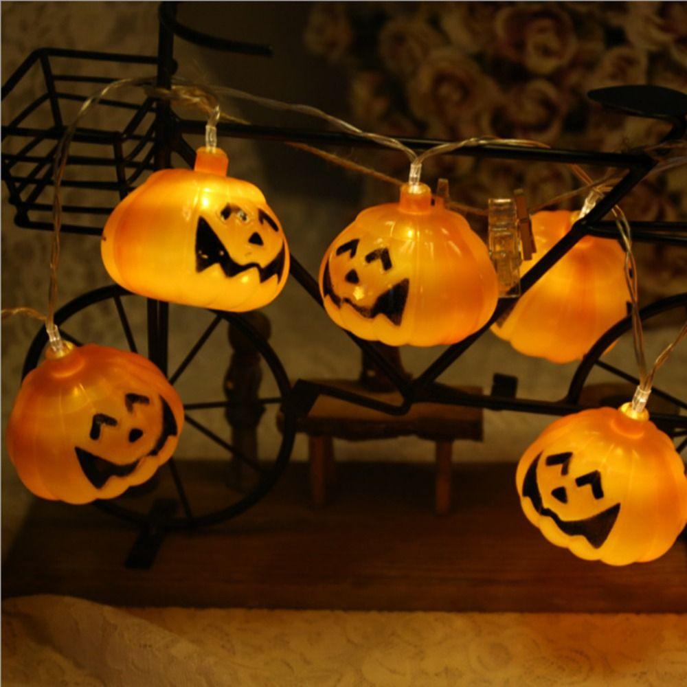 2M/ 3M Pumpkin LED String Lights Waterproof Pumpkin Crystal Lights Porch
