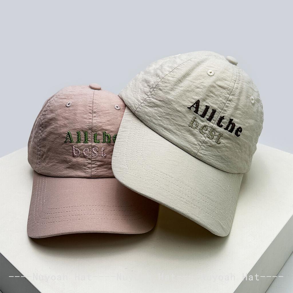 Baseball Letteringing Alphabet Stitched Simple KFashion Style Korean Women Men Her Him For Fresh Caps Peaked Hats Sunshade Casual Versatile