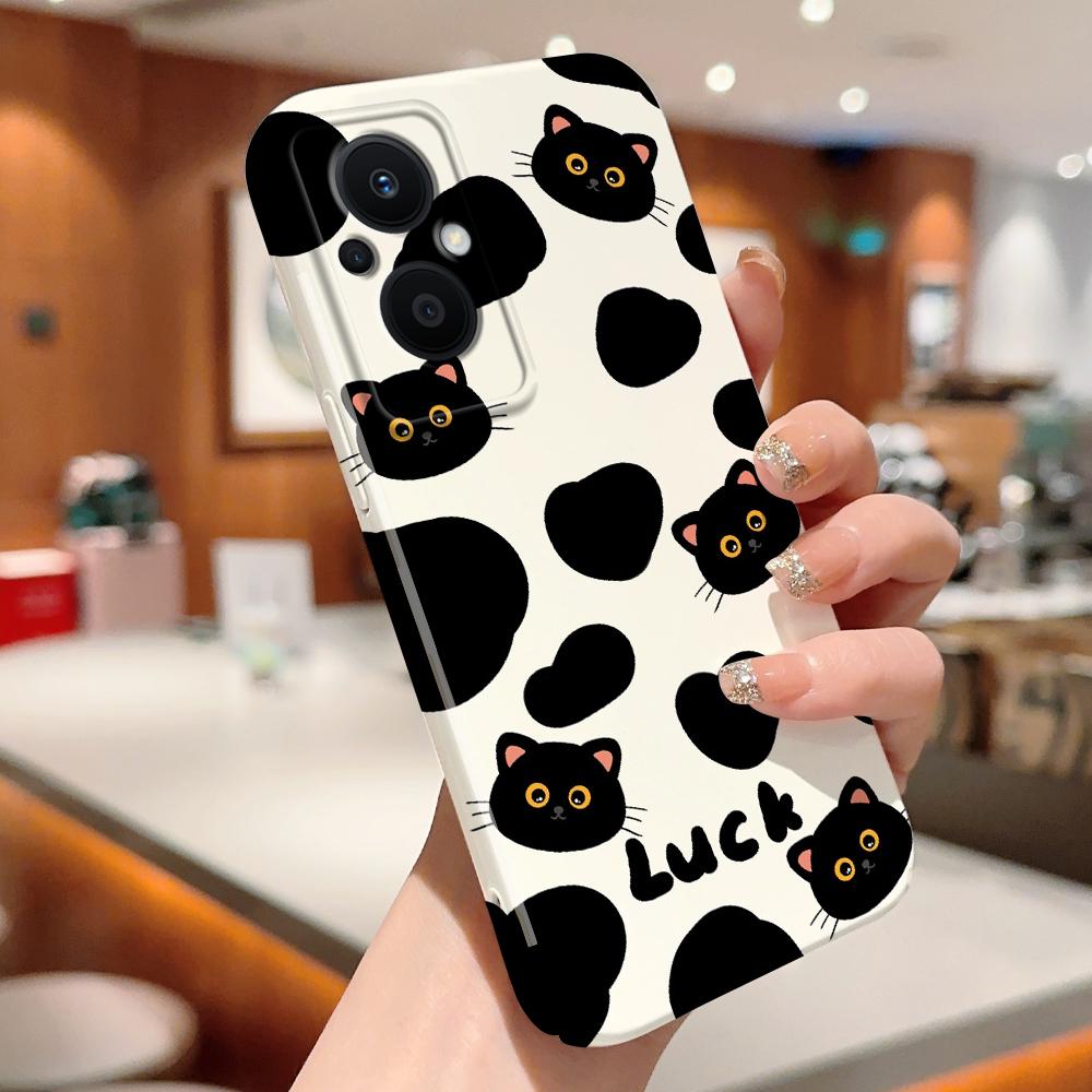 Универсальный чехол для телефона с пленкой, мультяшный модный дизайн, твердый корпус, полное покрытие камеры, противоударный защитный чехол для OPPO Realme OnePlus Infinix Tecno