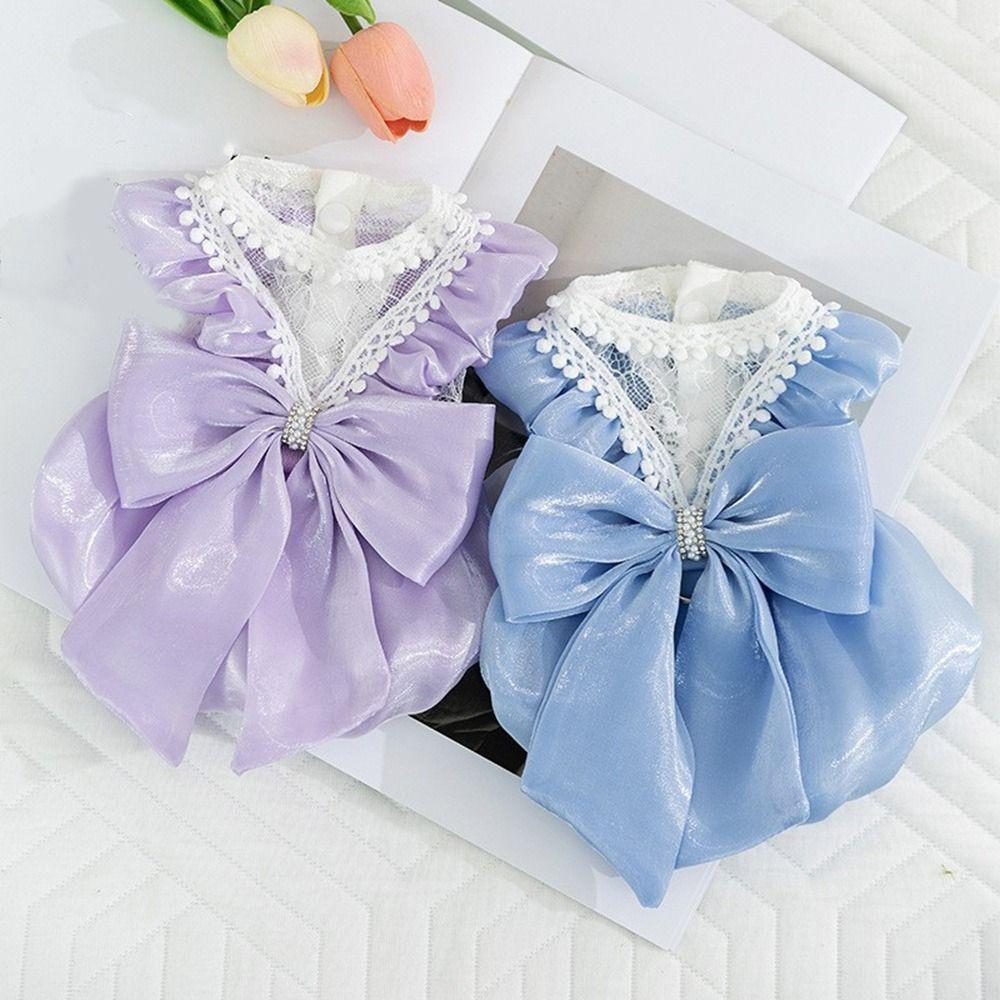 Очаровательная юбка принцессы для щенка, удобный бант для собаки, юбка принцессы, роскошная юбка для кошки, вечеринка