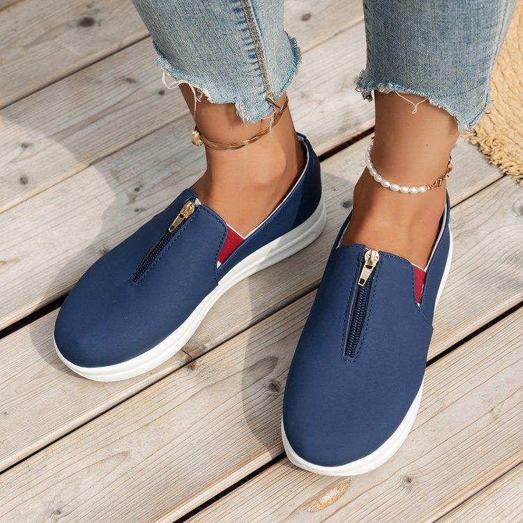 Women's Fashion Outdoor Plus Size Casual Lazy Shoes Summer Women's Board Shoes Flat Shoes