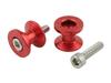 Aluminum Touring Luggage Hook M6 Short Red 004036-02