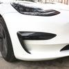 Для TESLA MODEL 3 Аксессуары для стайлинга автомобиля Углеродное волокно Воздушный нож Внешняя отделка 1 пара Передняя губа свет украшение для бровей