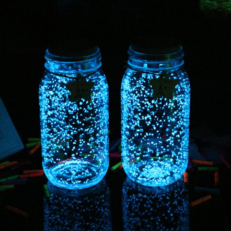 10g/Bag Fluorescent Super Luminous Particles Party DIY Glow Pigment Bright Gravel Noctilucent Sand Glowing In the Dark Sand Powder