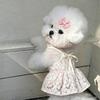 Floral Print Dog Dress Lightweight Dog Skirt New Pet Princess Dress  Puppies
