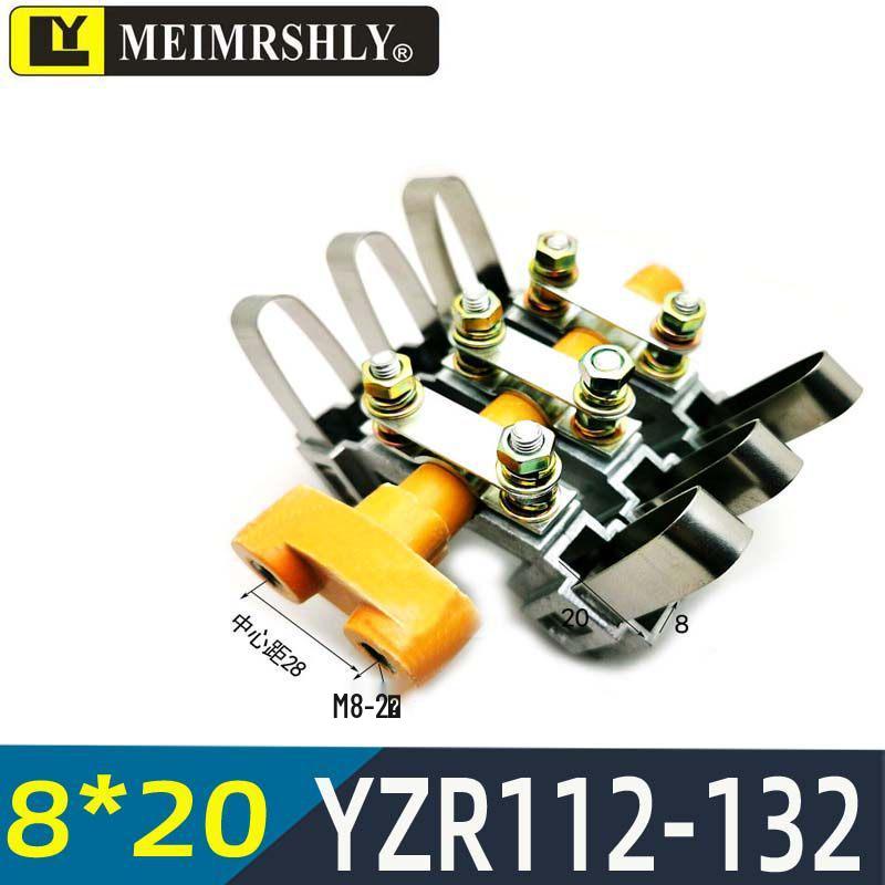 YZR J164 Generator Carbon Brush Accessory with Copper Frame and Wire Lug