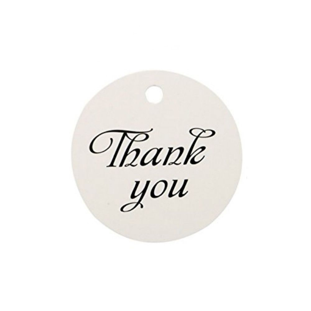 100pcs Cards Wedding Party Luggage Handmade Thank you Hanging Label Jute Twine Kraft Gift Tags