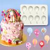 Balloon Shape Cake Decorating Mould Home Bakers Delight Balloon Shape Fondant Silicone Moulds for Cake Adornments