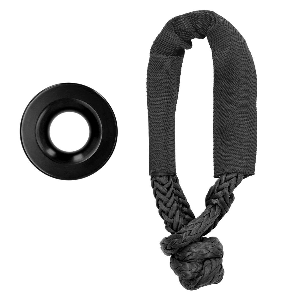 Recovery Kit Synthetic Soft Shackle Rope Aluminium Alloy Snatch for ATV UTV SUV Truck