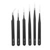 6PCS Anti Static Tweezers Stainless Steel Tweezer Maintenance Tool