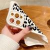 Leopard Print Pattern Shockproof Phone Case for iPhone 16 15 14 Plus 13 12 11 Pro Max Xs Xr 8 7 Matte Tpu Soft Lens Protection Anti-Fall Cover