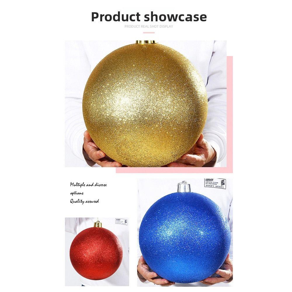 Decorations Plastic Pearlescent Ball Pearlescent 15CM Christmas Ball Ball Shape Hang Ball Shopping Mall