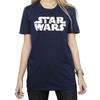 Star Wars Womens/Ladies Christmas Logo Cotton Boyfriend T-Shirt