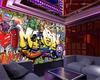 Photo Mural Retro Cartoon Graffiti 3d Wallpaper Dining Bar Background Room Decor Home Wallpaper For Walls