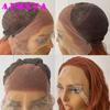 AIMEYA Layered Cut Wig Platinum Blonde Lace Front Wig Long Straight Synthetic Lace Wig Heat Resistant Blonde Wigs for Women