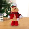Пряничный человечек, рождественские украшения, плюшевая фигурка пряничного человечка, рождественские украшения для каминного стола