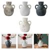 Rustic Ceramic Vase Display,Boho Decorative Pottery Ornaments Farmhouse Flower Vase for Office Desk Fireplace Entryway Christmas
