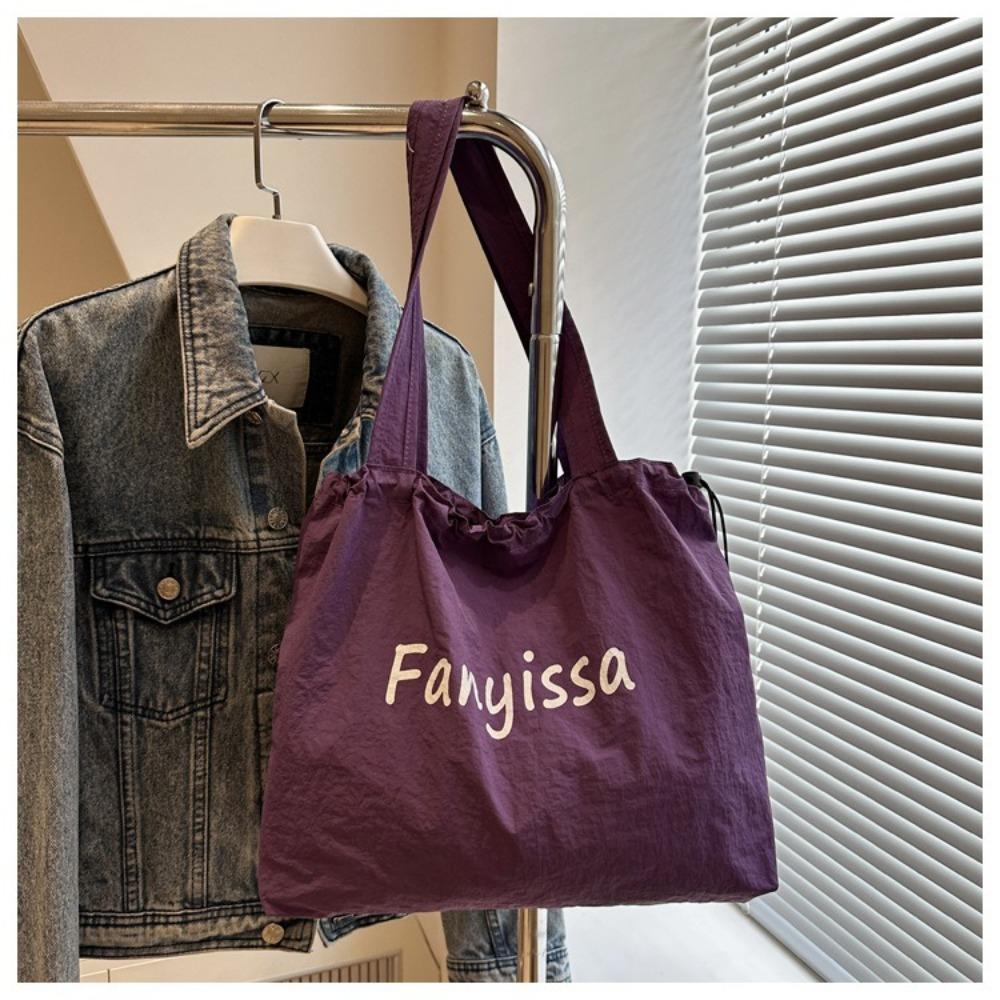 Корейские сумки-тоут на кулиске, повседневная сумка для покупок, сумка через плечо с буквой Ins, для улицы