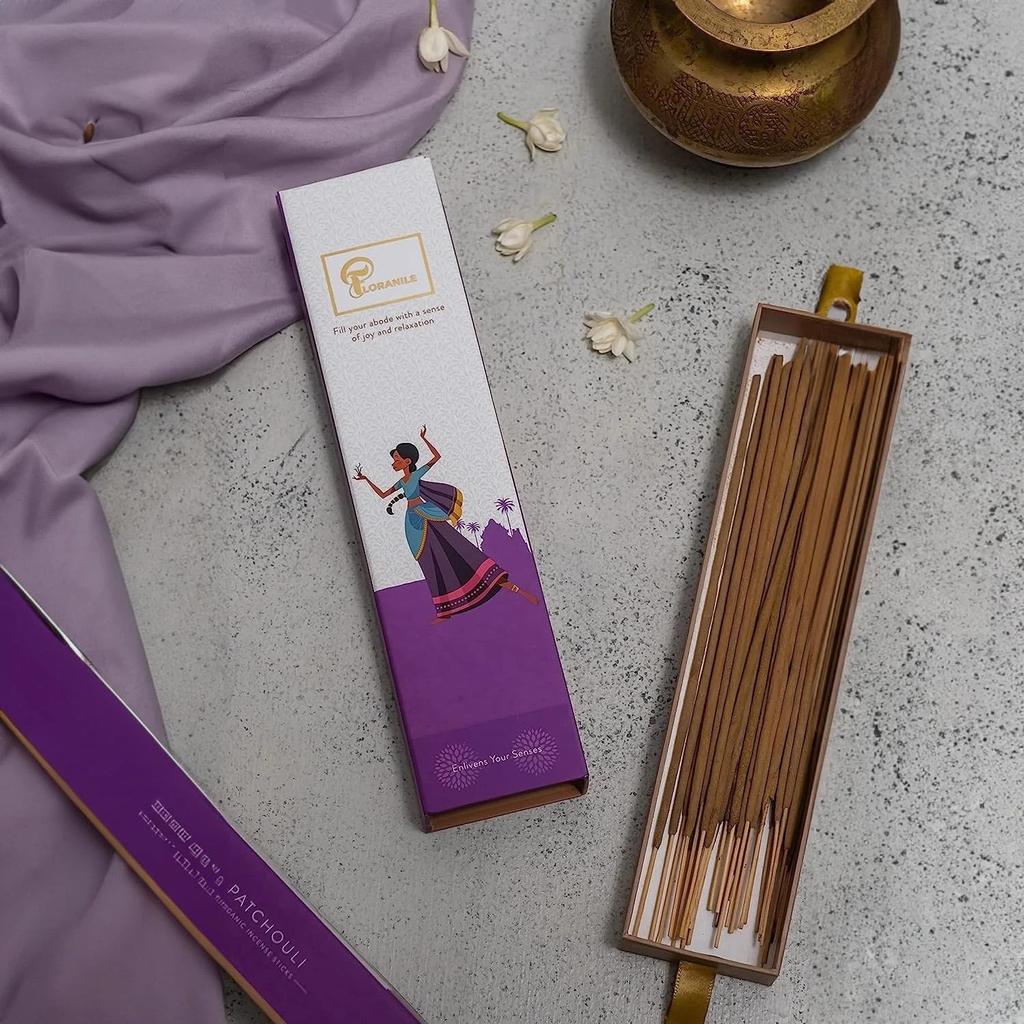 Floranile Patchouli Incense Sticks, 40 Sticks